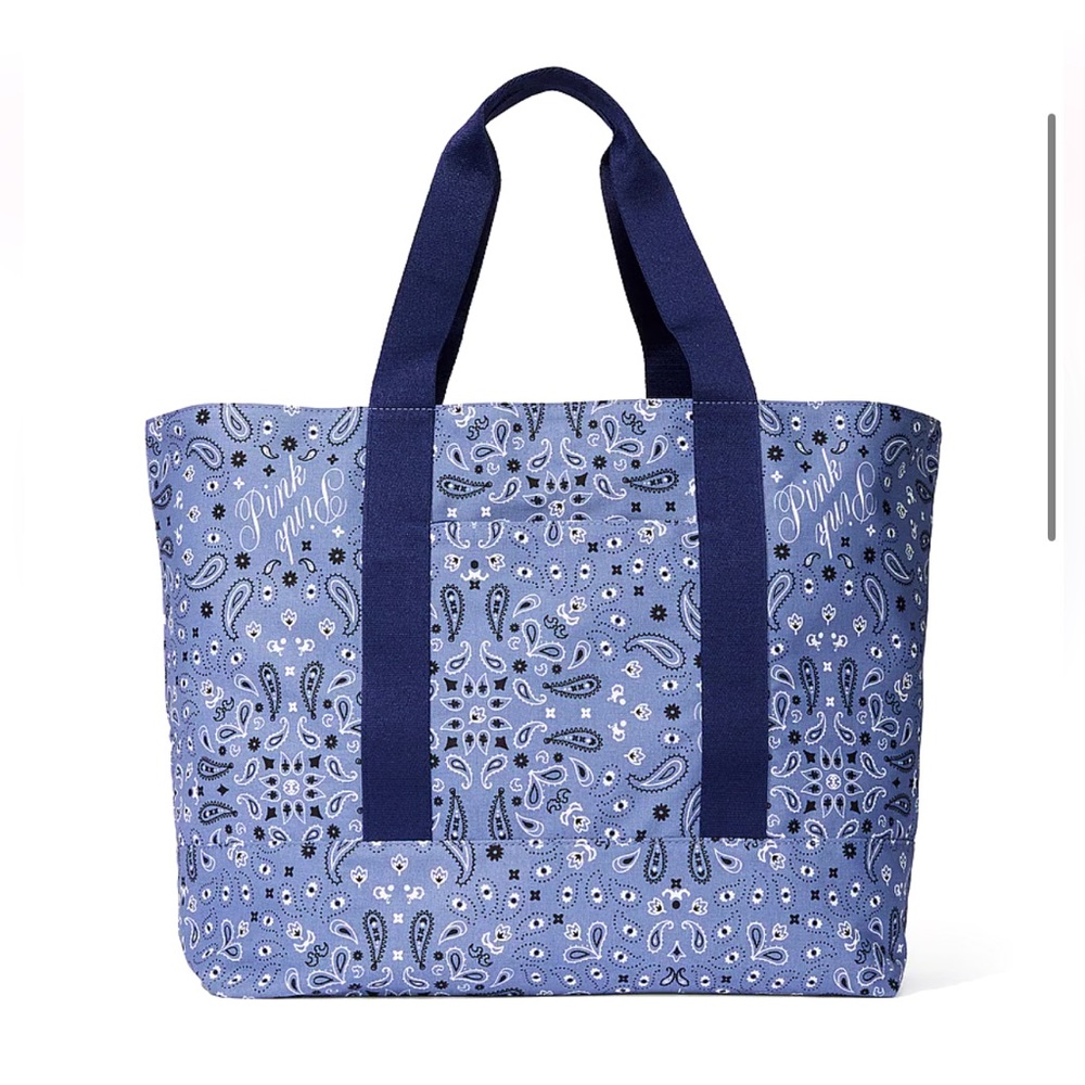 NWT VICTORIA'S SECRET Reversible Canvas Tote Bag NEW